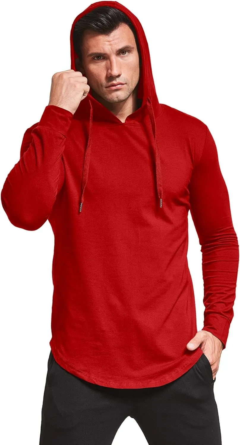 Aiyino Men's S-5X Long Sleeve Fashion Athletic Hoodies Sport Sweatshirt Hip Hop Pullover
