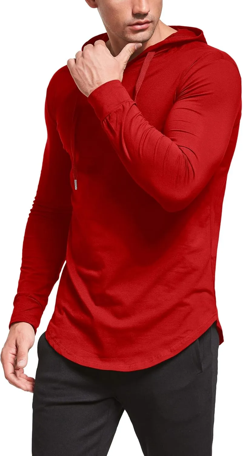 Aiyino Men's S-5X Long Sleeve Fashion Athletic Hoodies Sport Sweatshirt Hip Hop Pullover