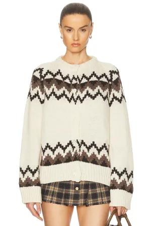 Bansha Fairisle Crewneck Cardigan