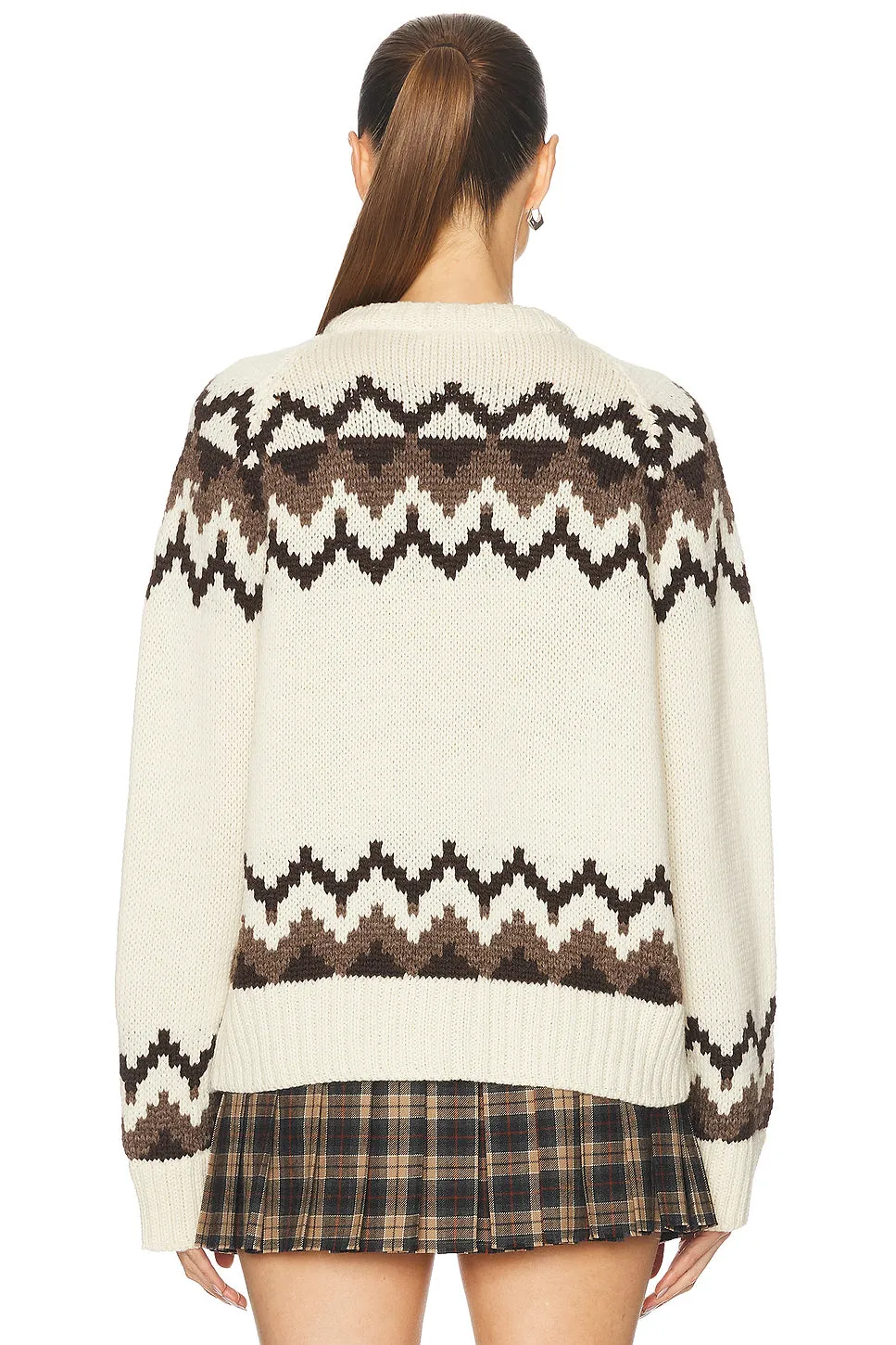 Bansha Fairisle Crewneck Cardigan