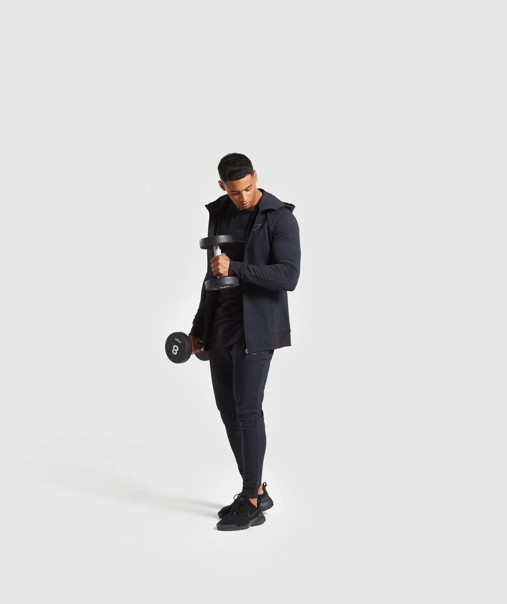 Gymshark Force Zip Hoodie - Black