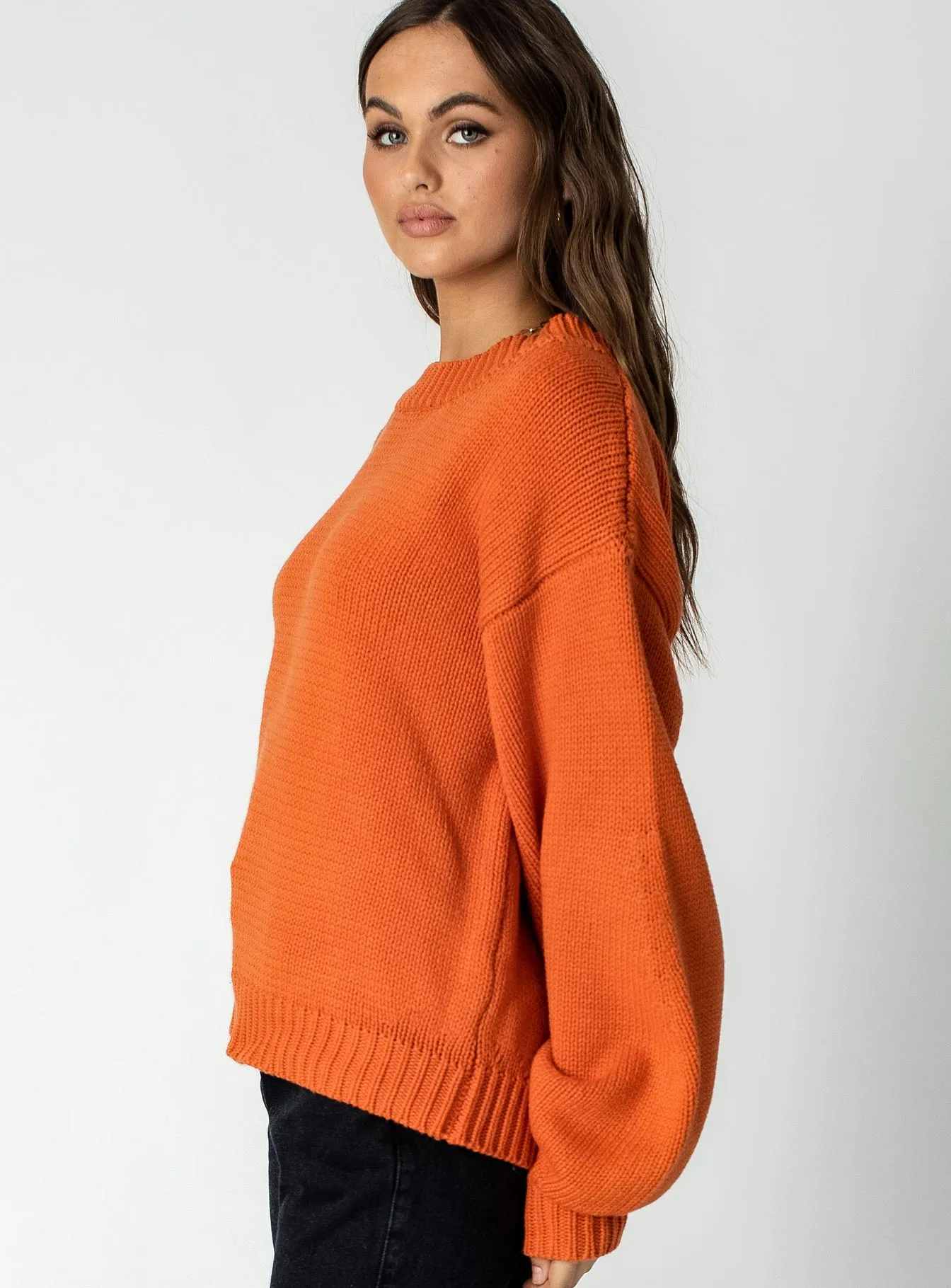 Harmony Oversized Sweater Orange
