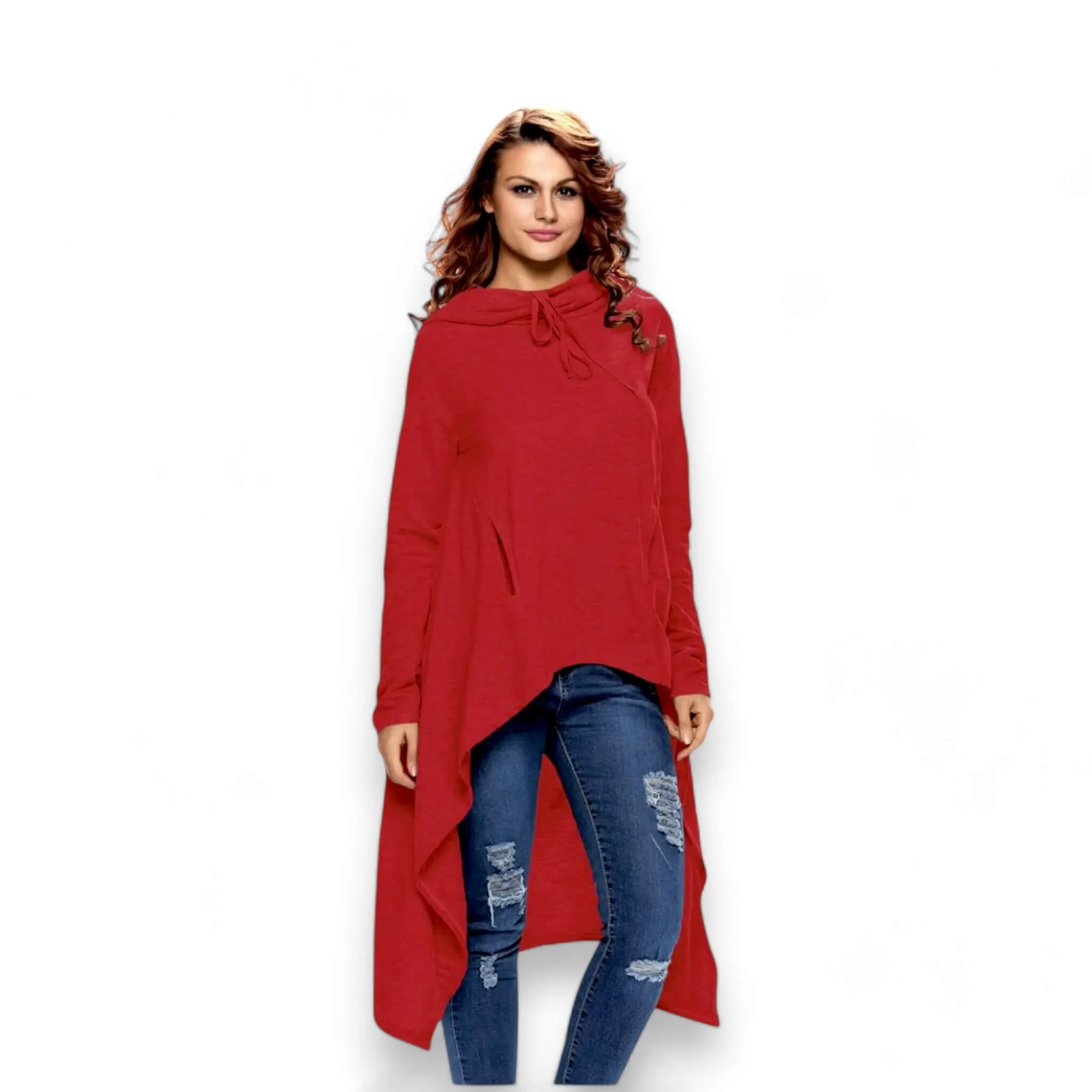 Hooded Long Sleeve Oversized Sweatshirt Cloak