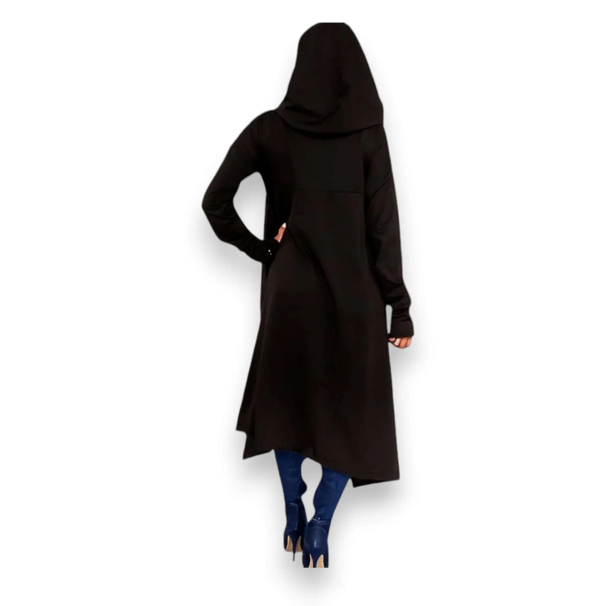 Hooded Long Sleeve Oversized Sweatshirt Cloak