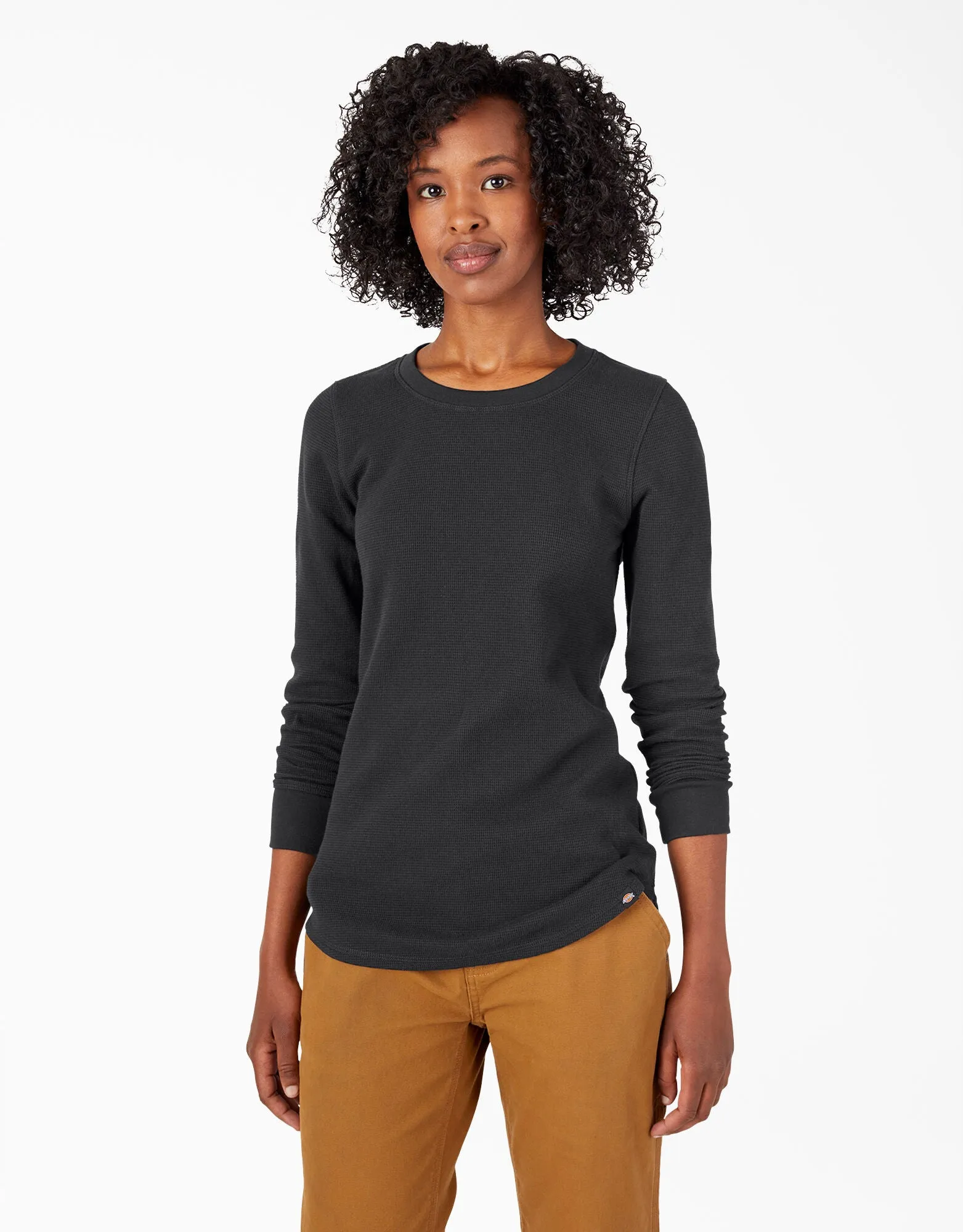 Long-Sleeved Shirt - Dickies Women's Long Sleeve Crew Neck Thermal Shirt FL198, Various Colours
