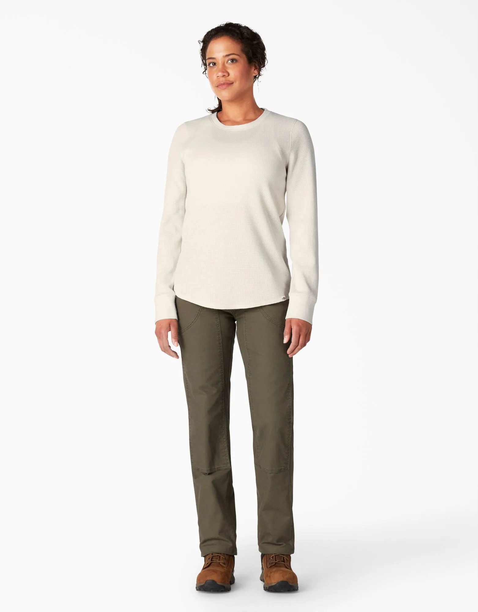 Long-Sleeved Shirt - Dickies Women's Long Sleeve Crew Neck Thermal Shirt FL198, Various Colours