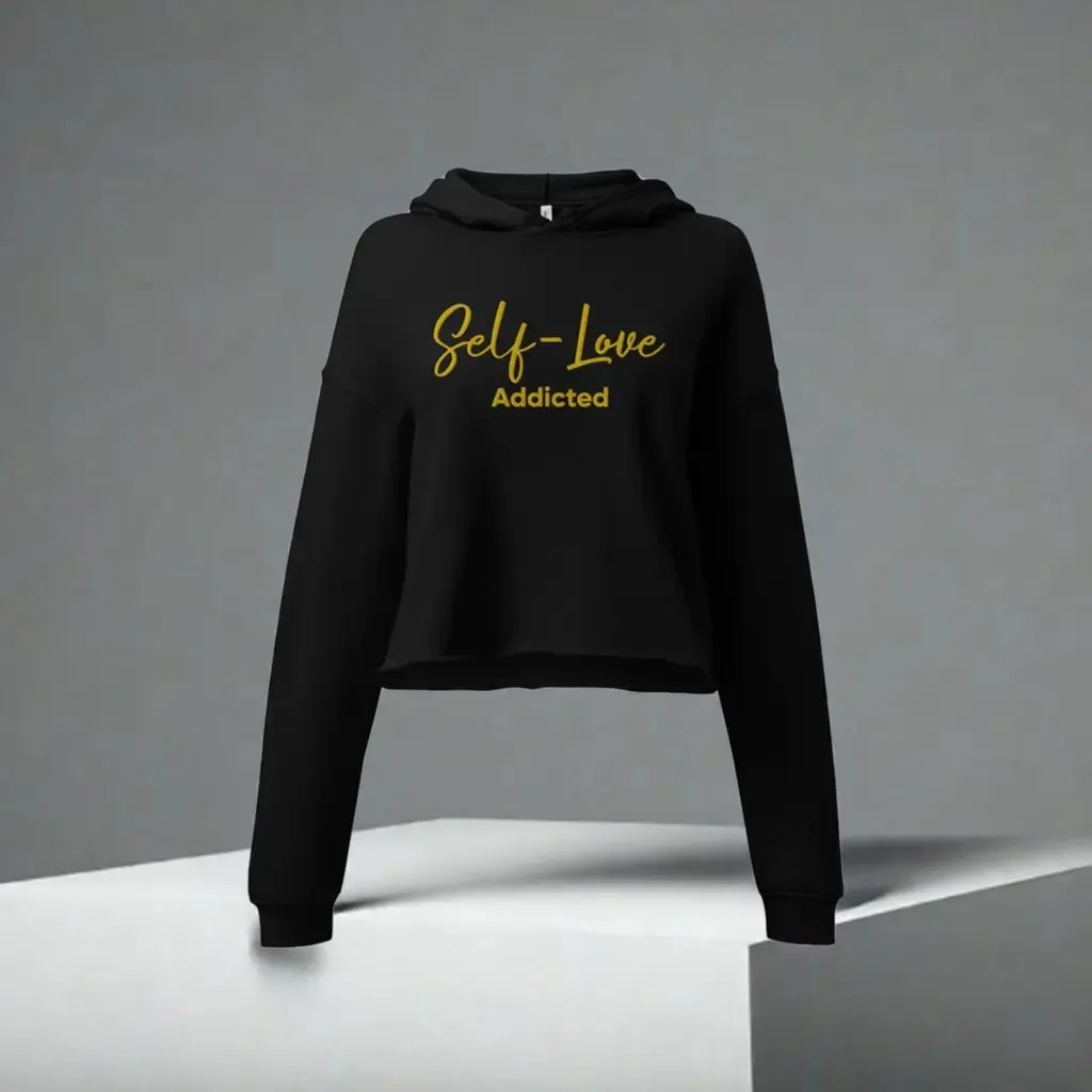 Maiden Art - Organic Crop Hoodie - Trendy & Comfortable -airlume combed and ring-spun cotton with poly fleece- Ultra-Soft Feel Fabric– Ideal for comfort with style fashion lovers