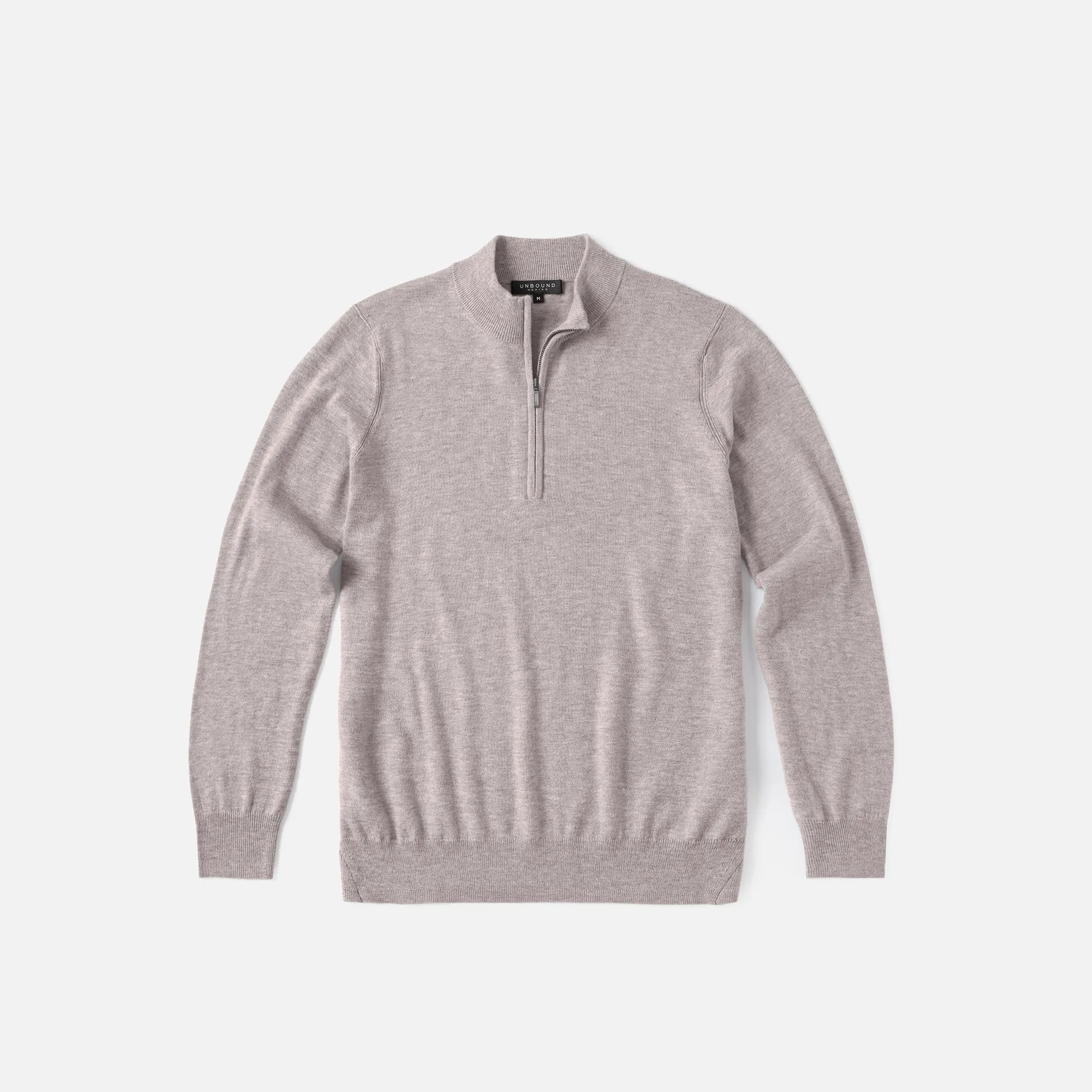 Men's Merino Cashmere Quarter Zip Sweater