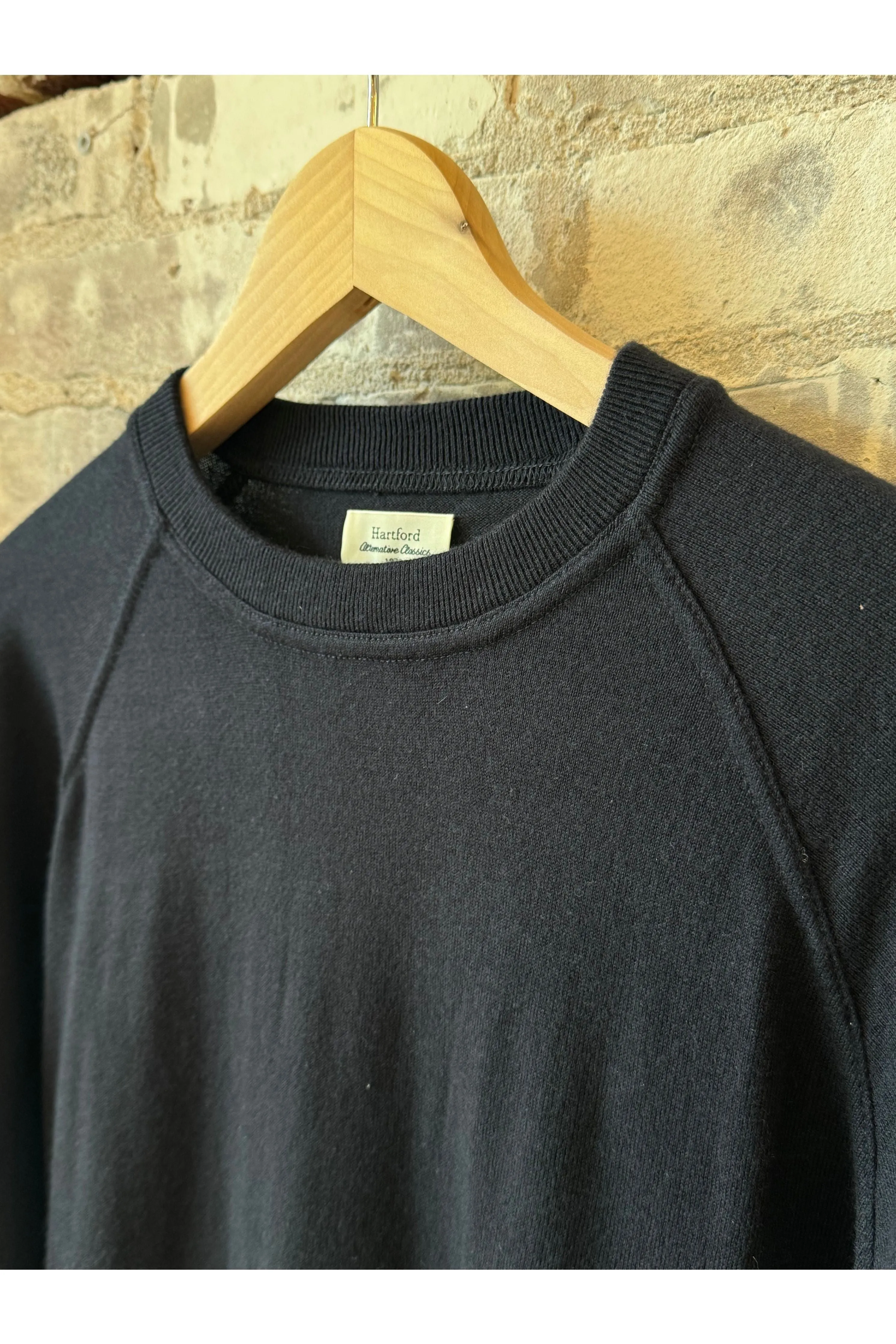 Pima Cotton & Cashmere Sweater - Navy