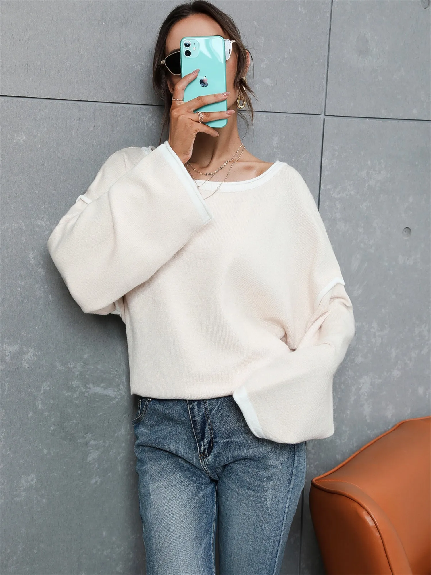 Pink Wholesale Women Knitted Jumper