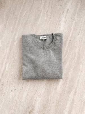 Pure Cashmere Crew Marle Grey