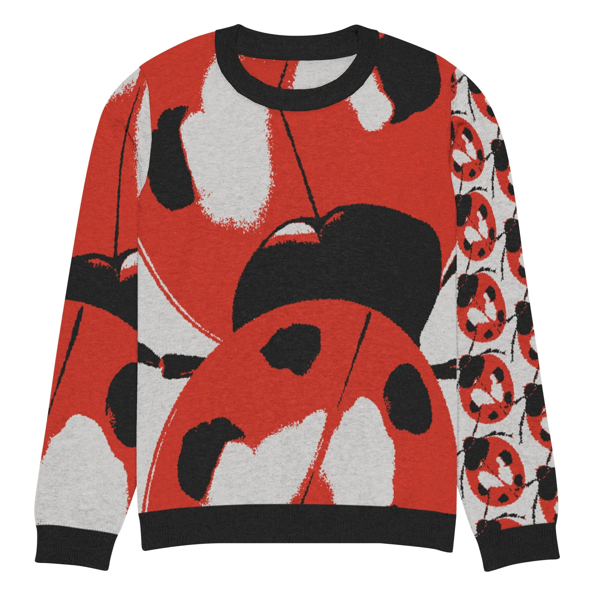 The Ladybug March Knitted Crewneck Sweater