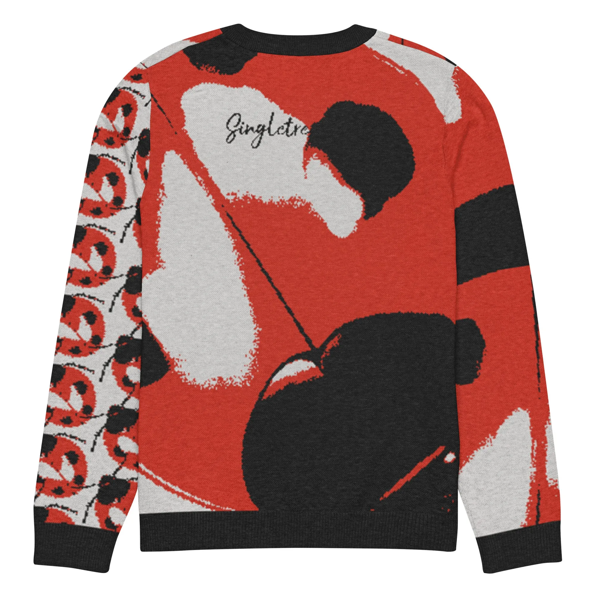 The Ladybug March Knitted Crewneck Sweater