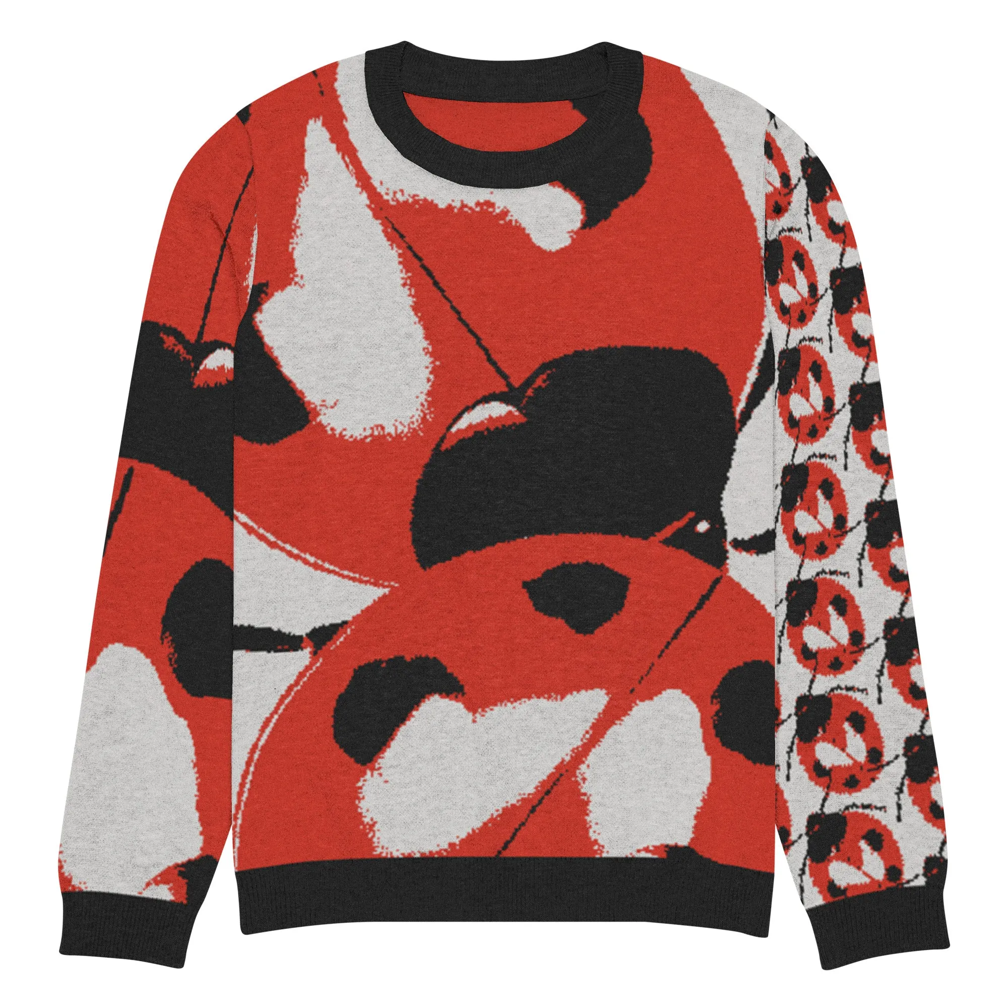 The Ladybug March Knitted Crewneck Sweater