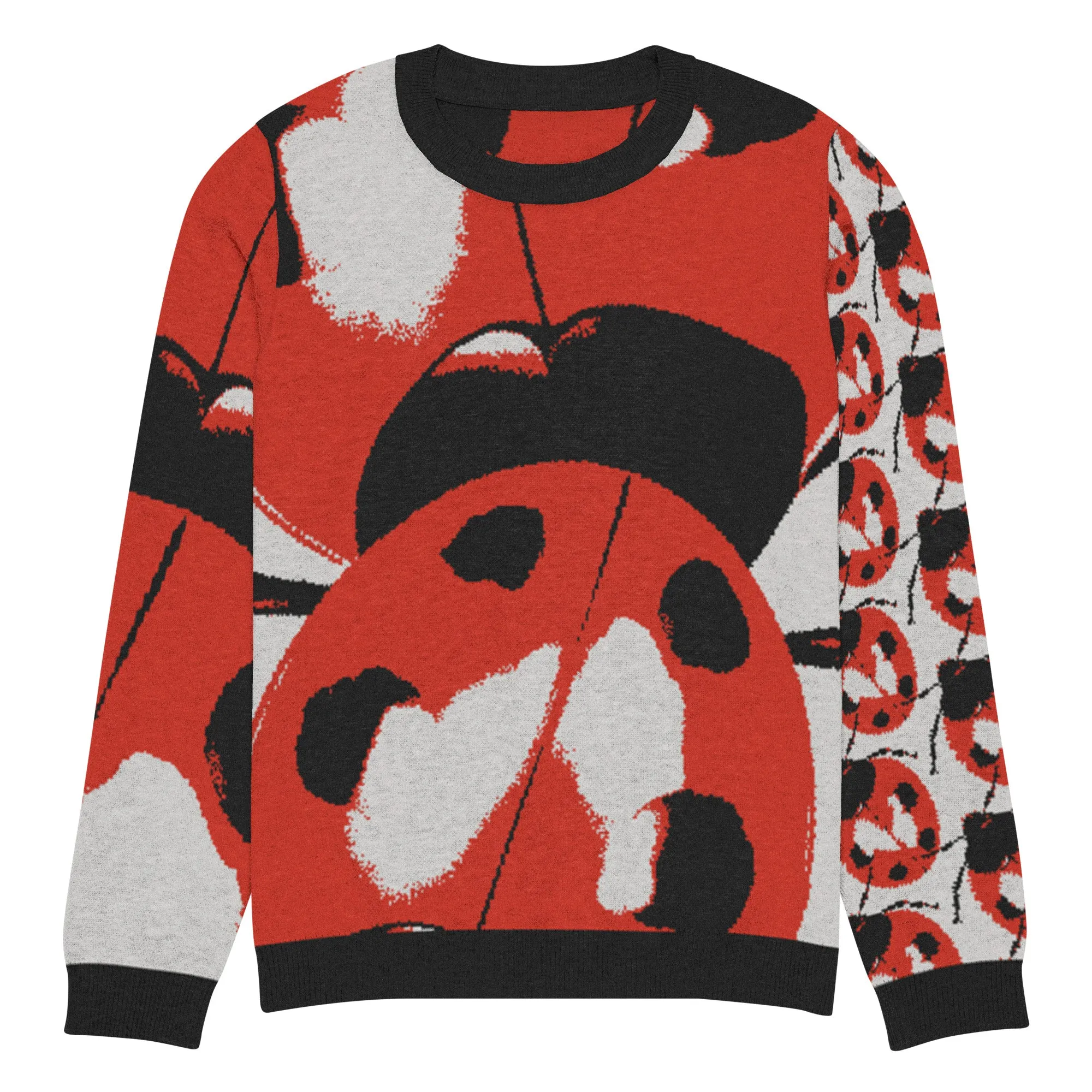 The Ladybug March Knitted Crewneck Sweater