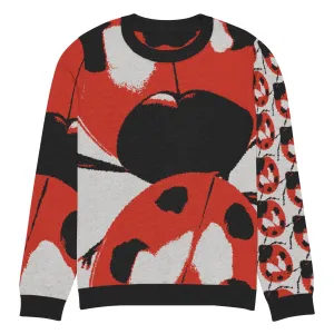 The Ladybug March Knitted Crewneck Sweater