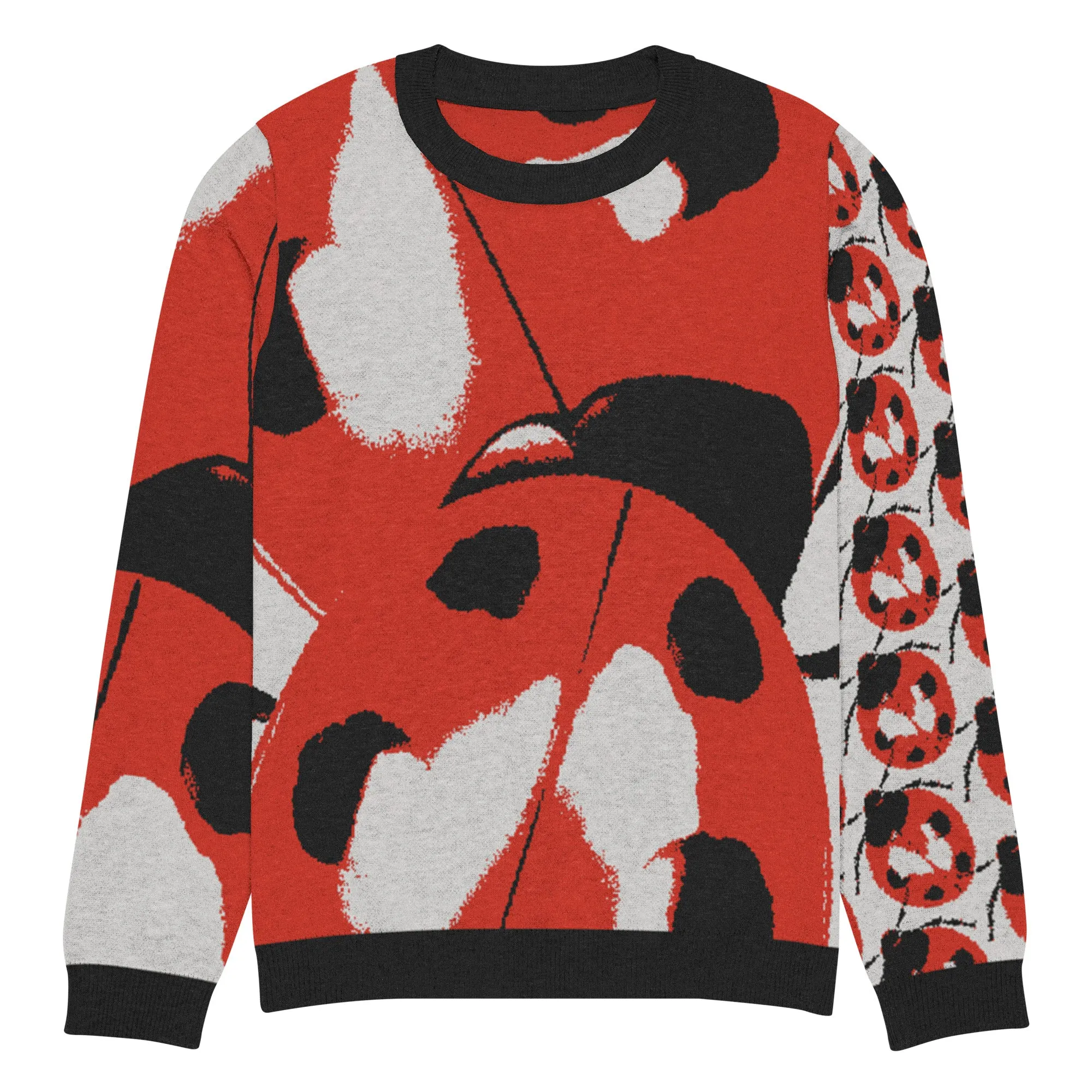 The Ladybug March Knitted Crewneck Sweater