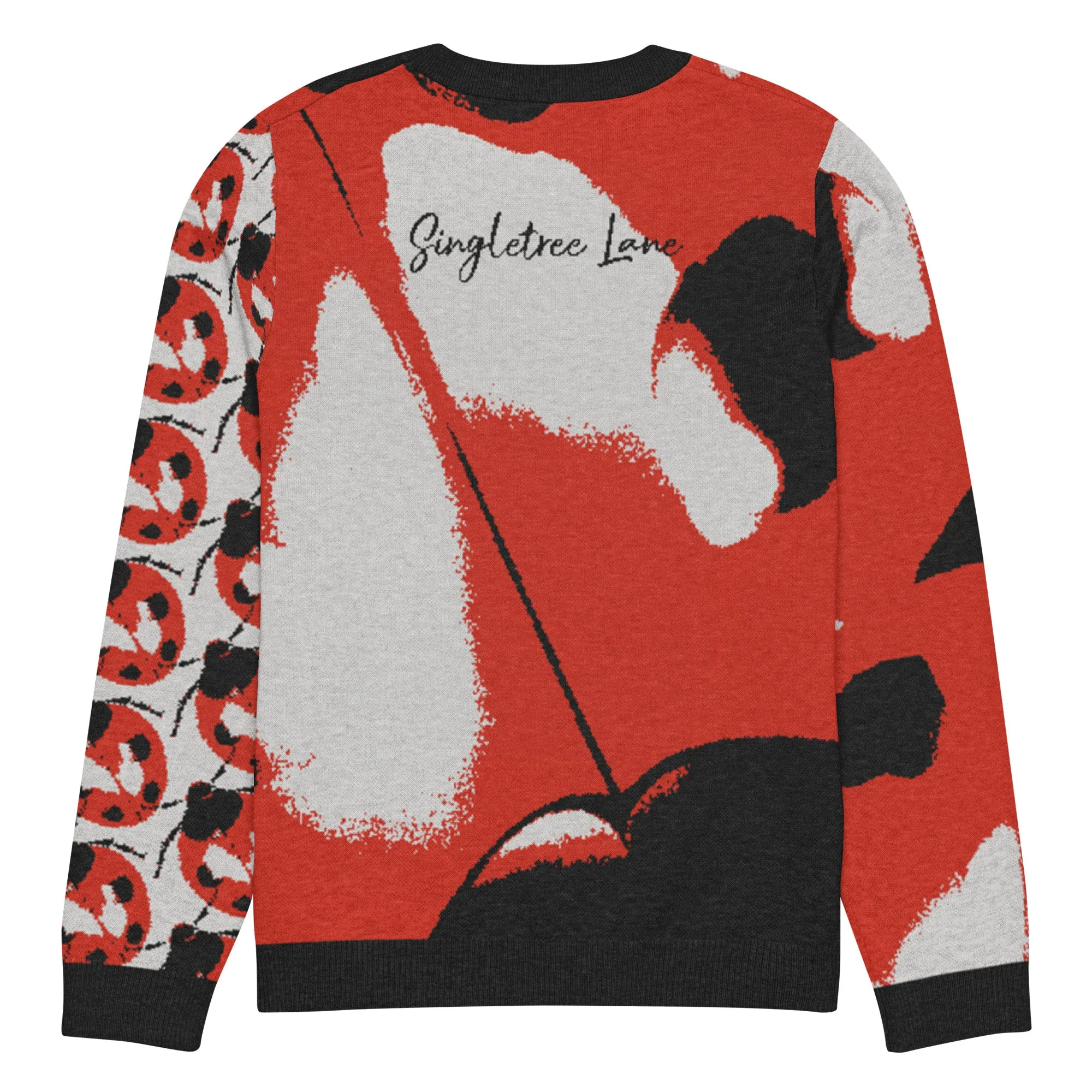 The Ladybug March Knitted Crewneck Sweater