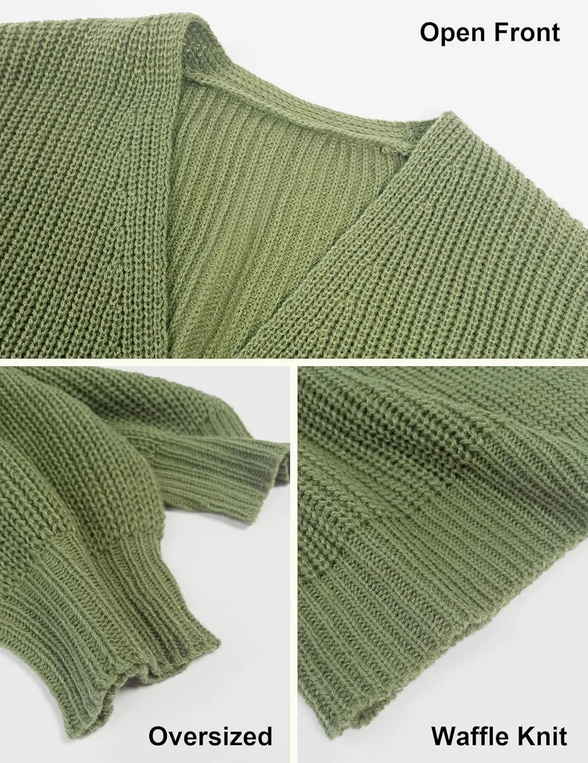 Women's Lightweight Oversized Long Cardigans Spring 2025 Cute Waffle Knit V Neck Open Front Thin Sweater Cardigan